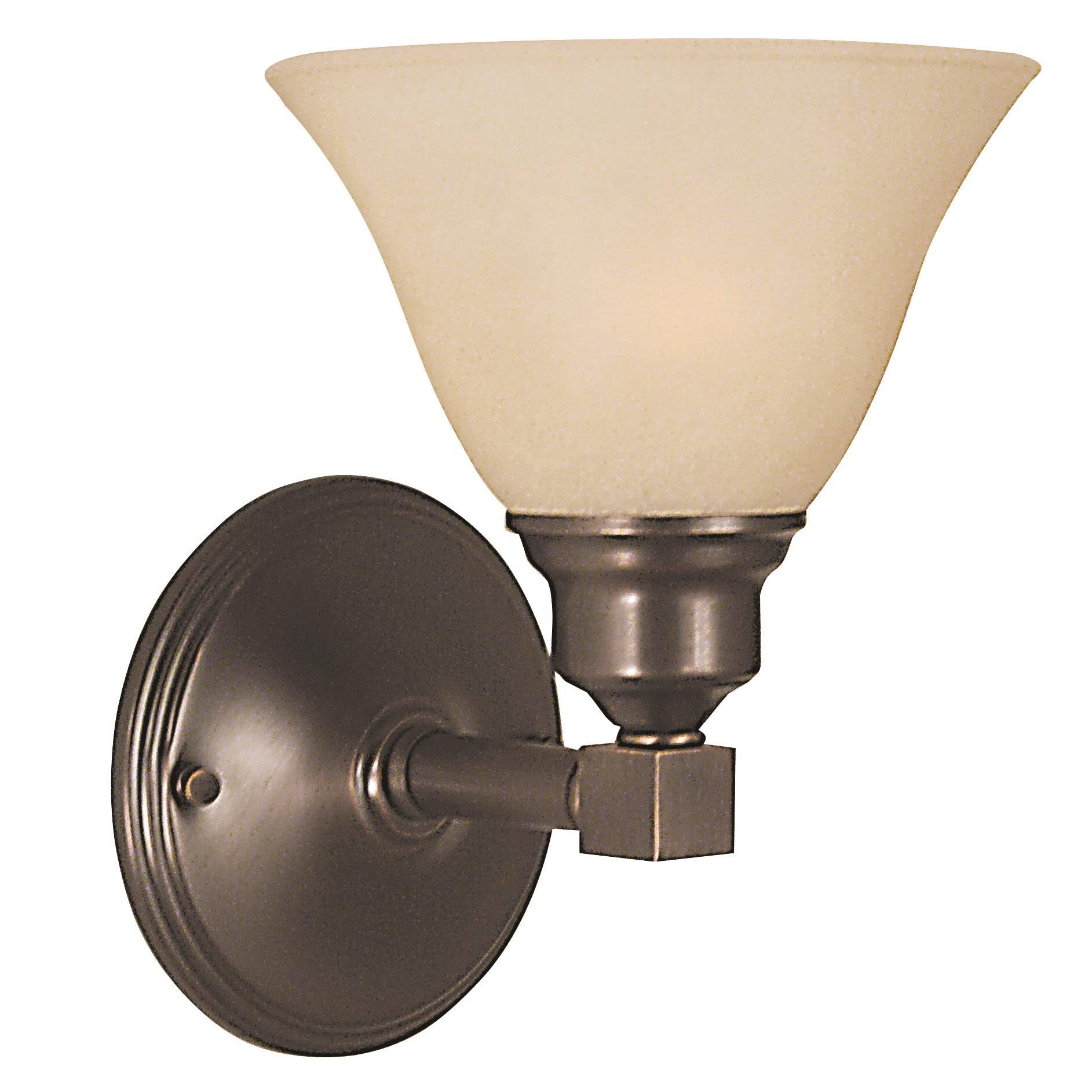 Brushed Nickel 1-Light Sconce F9059