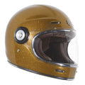 Gold Metallic Retro Full Face Helmet W478601