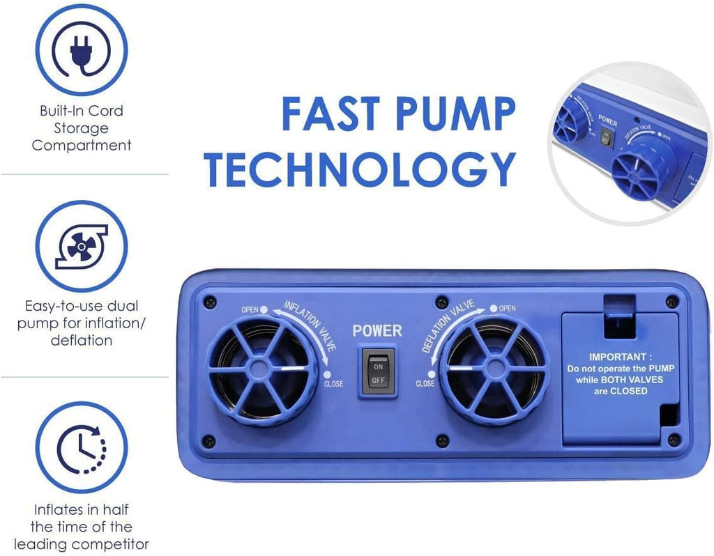 Luxury 15 Inflatable Twin Air Mattress with Built-in Dual Pump R3768