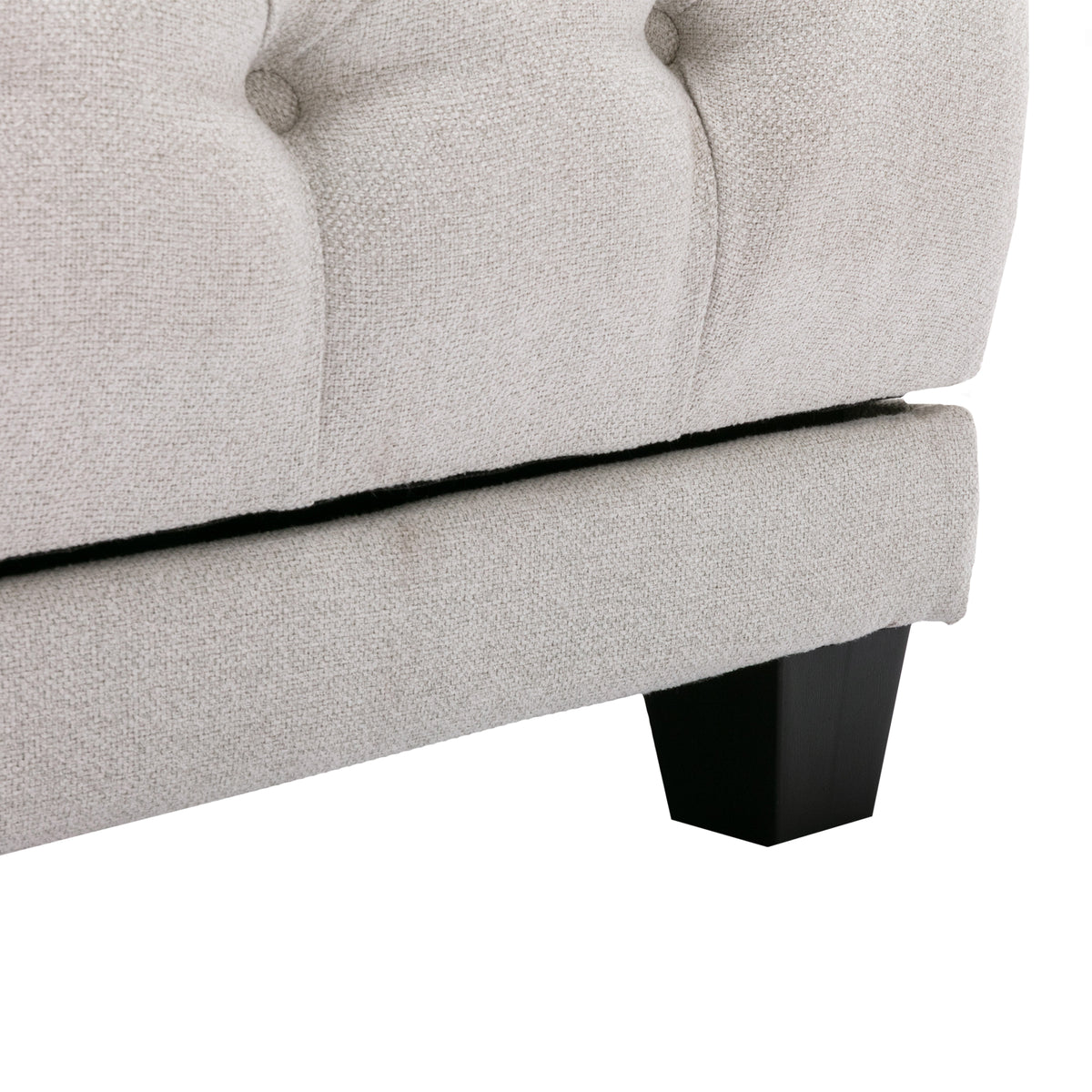 Beige Tufted 3 in 1 Sleeper Sofa with Pillow N689933