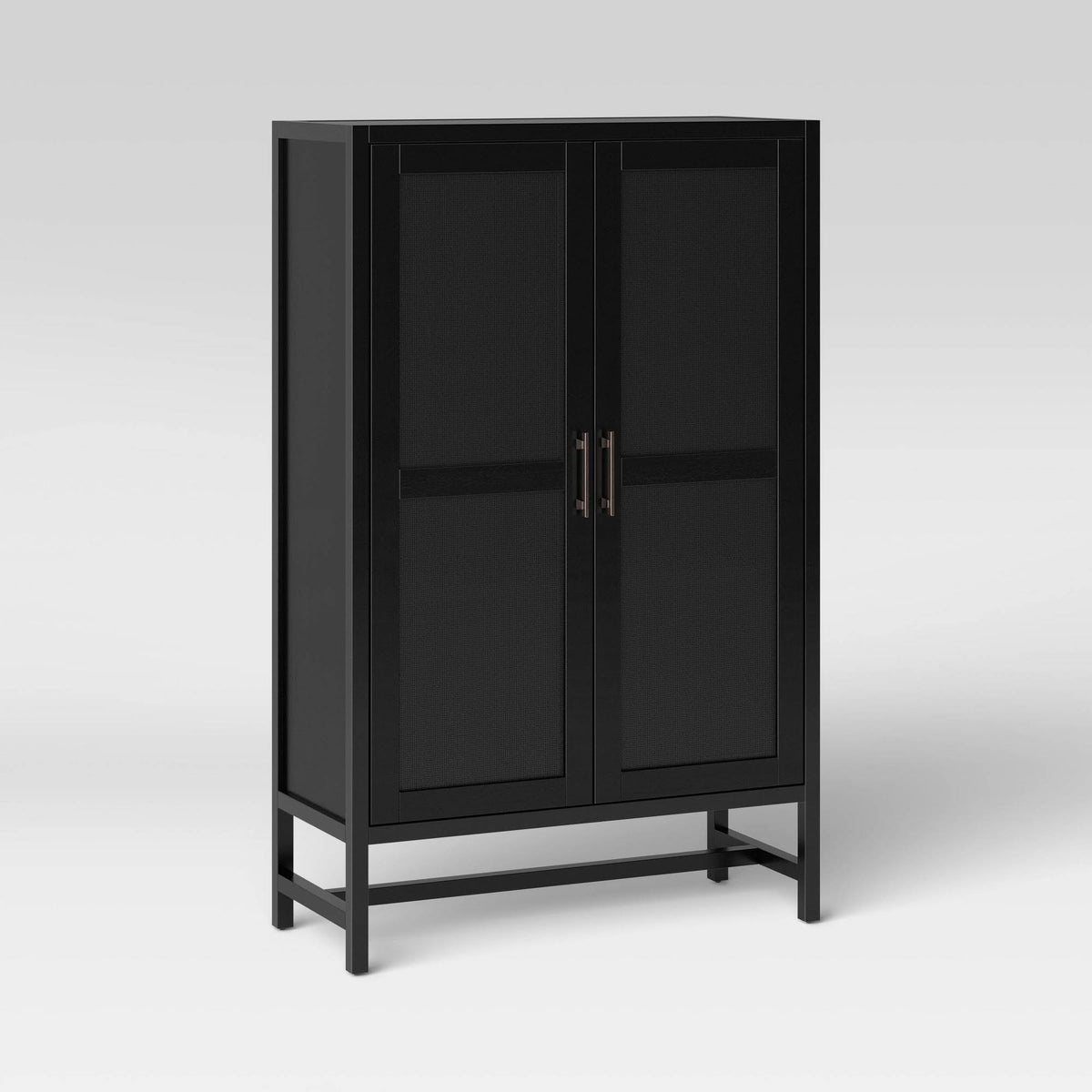 Black Library Cabinet Y272