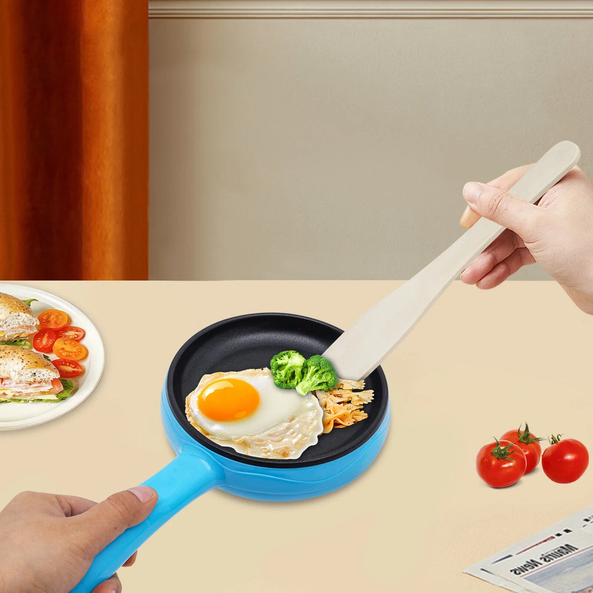 Blue Non-Stick Electric Skillet U596894