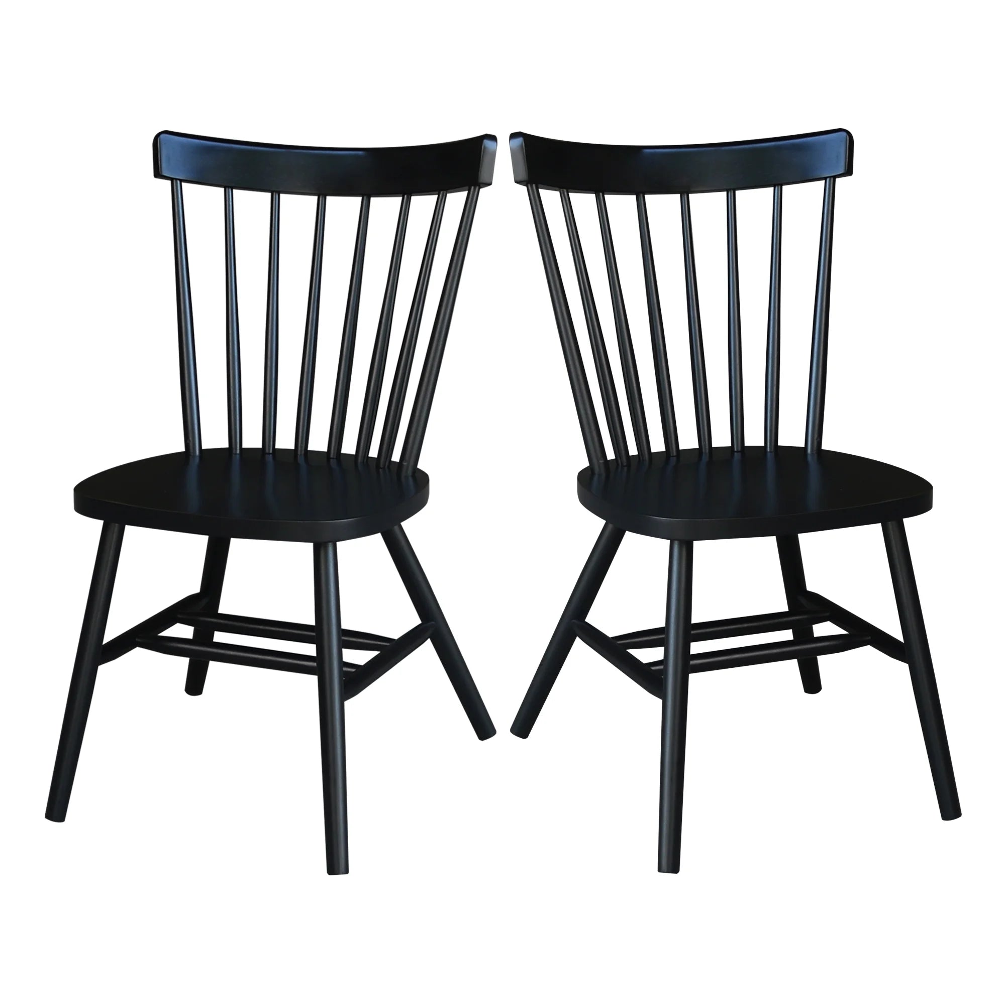 Solid Wood Dining Chair in Black G1554
