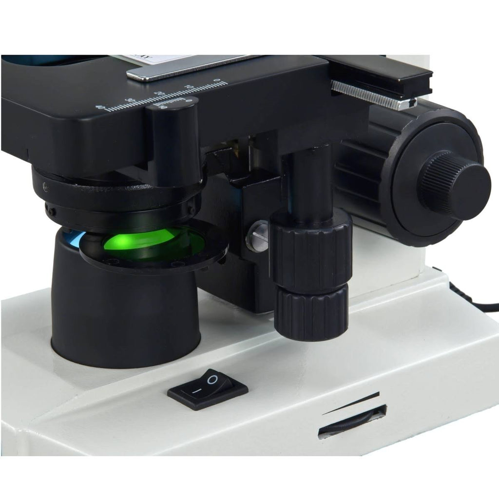 40X-2500X Lab Binocular Biological Compound LED Microscope with Vinyl Carrying Case R1589