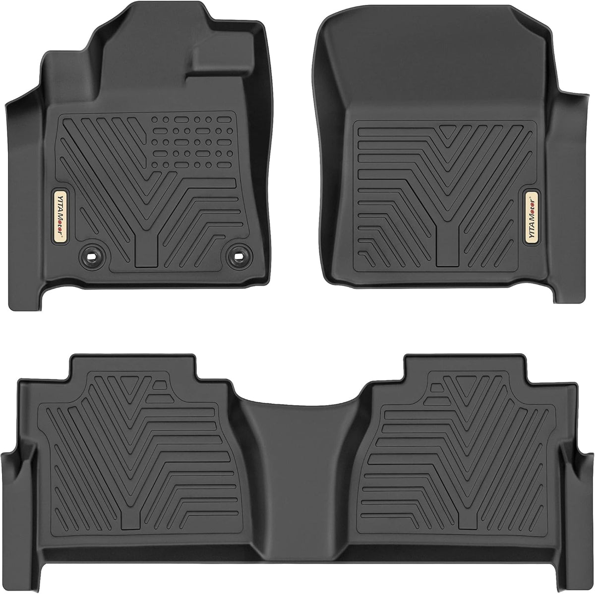 Black TPE Floor Liners for Toyota Tundra CrewMax Cab T707