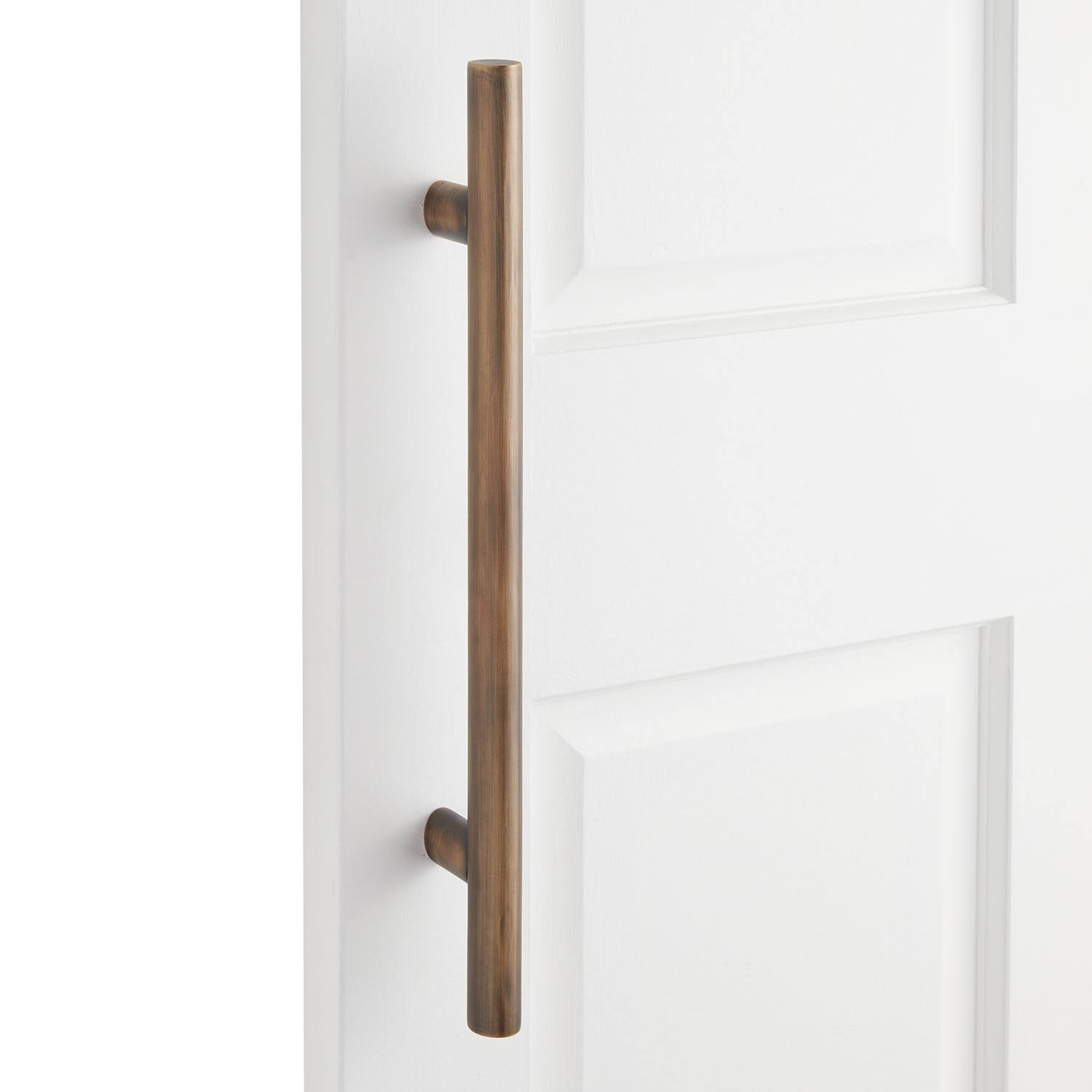 Satin Chrome Solid Brass Door Pull D229392