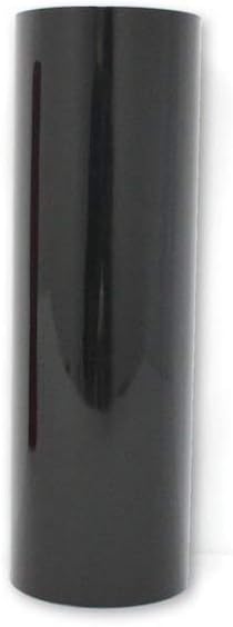 Smoke Black Gloss Vinyl Headlight Foglight Transparent Tint Wrap Self-Adhesive (60" x 60") Pack of 2 W6641