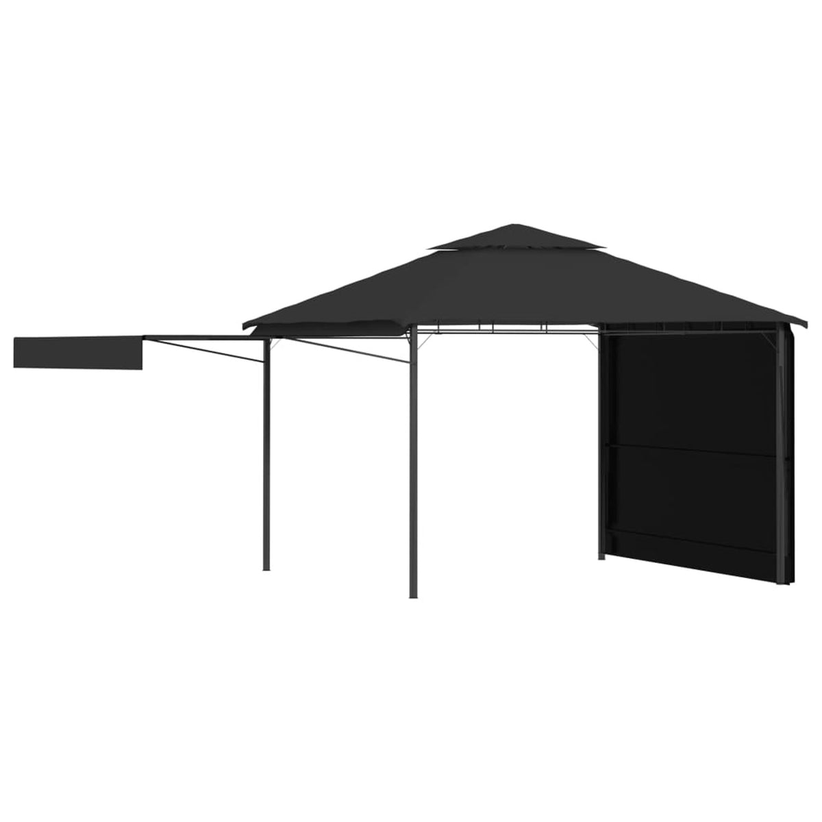 9.8'x9.8'x9' Anthracite Gazebo W624