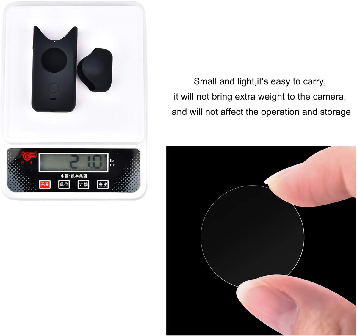 Lens HD Tempered Glass Protective Film (2 Sets) + Panoramic Camera Silicone Protection Cover R711988