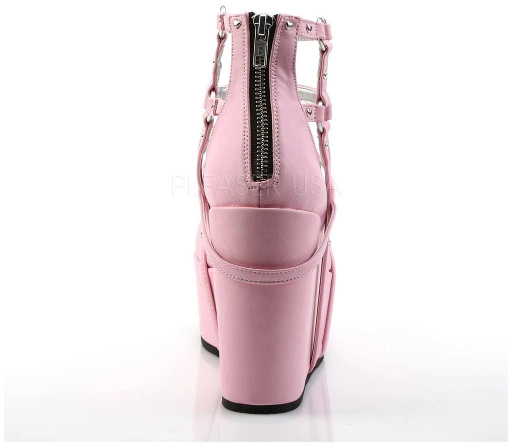 Pink Vegan Leather Shoes D8108