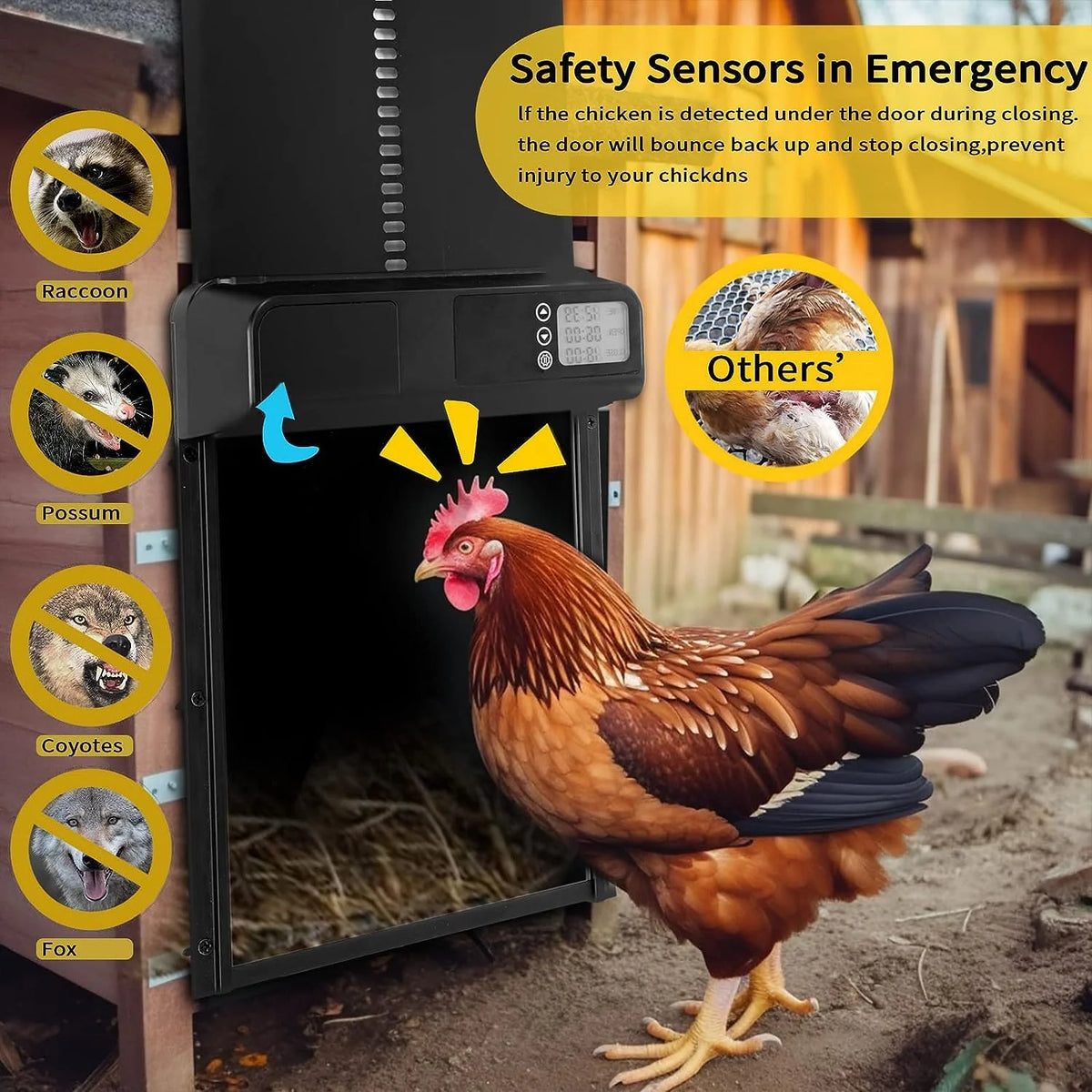 Automatic Chicken Coop Door with Timer R685