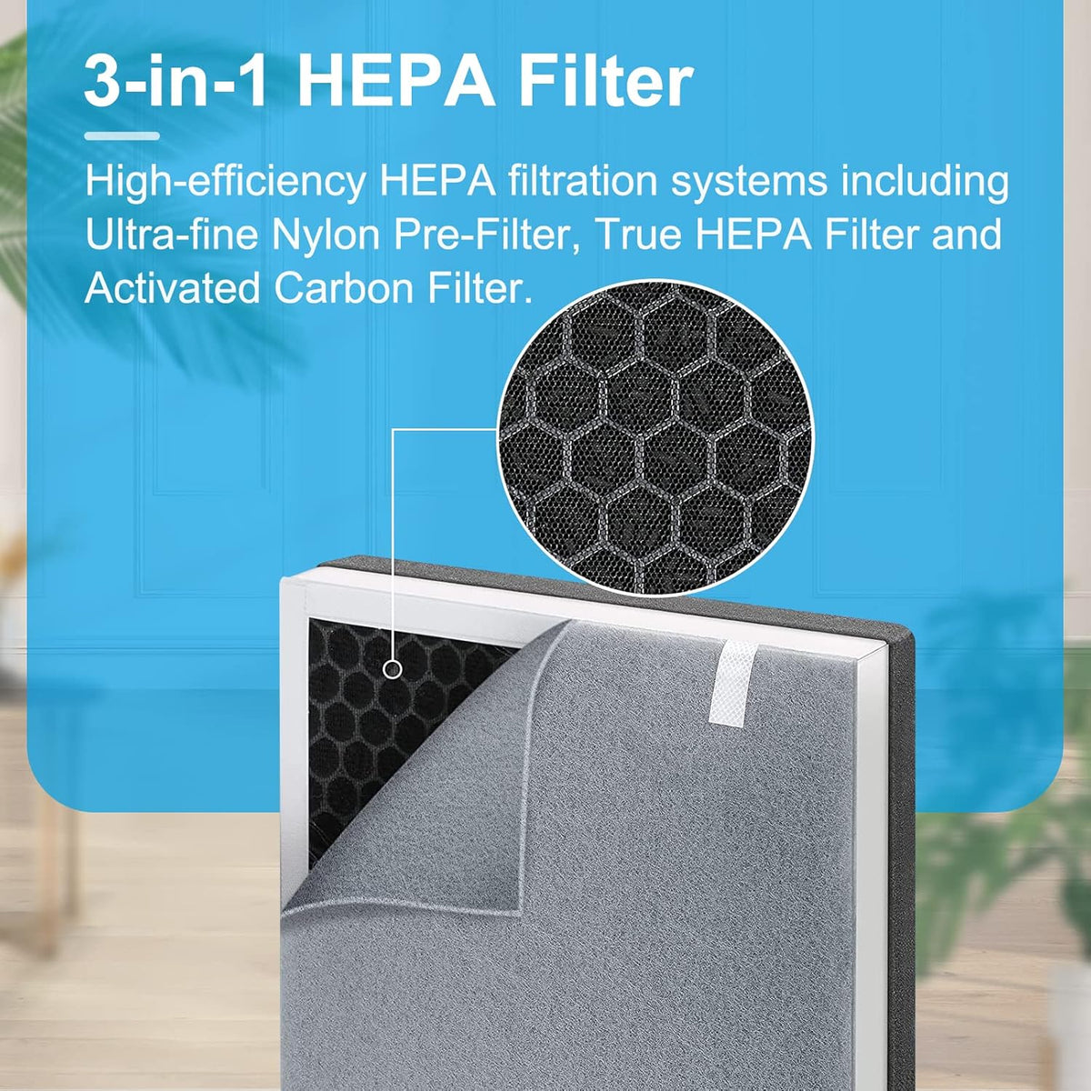 4 Pack H13 True HEPA Replacement Filter R28780