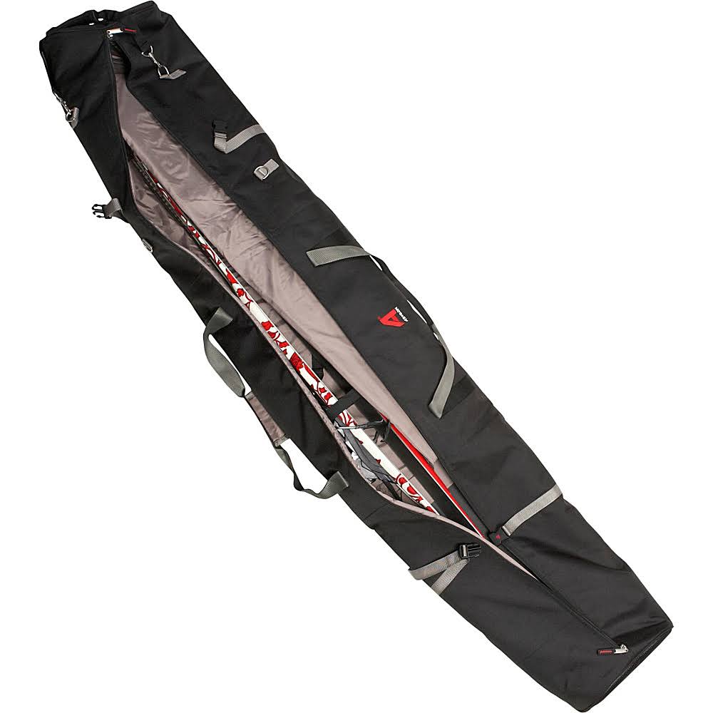 Padded Double Ski Bag Black N469