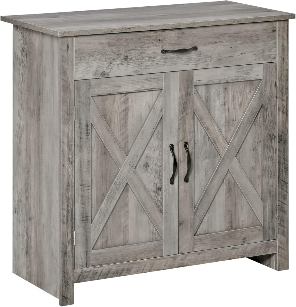 White Wash Farmhouse Sideboard Buffet Cabinet X79206
