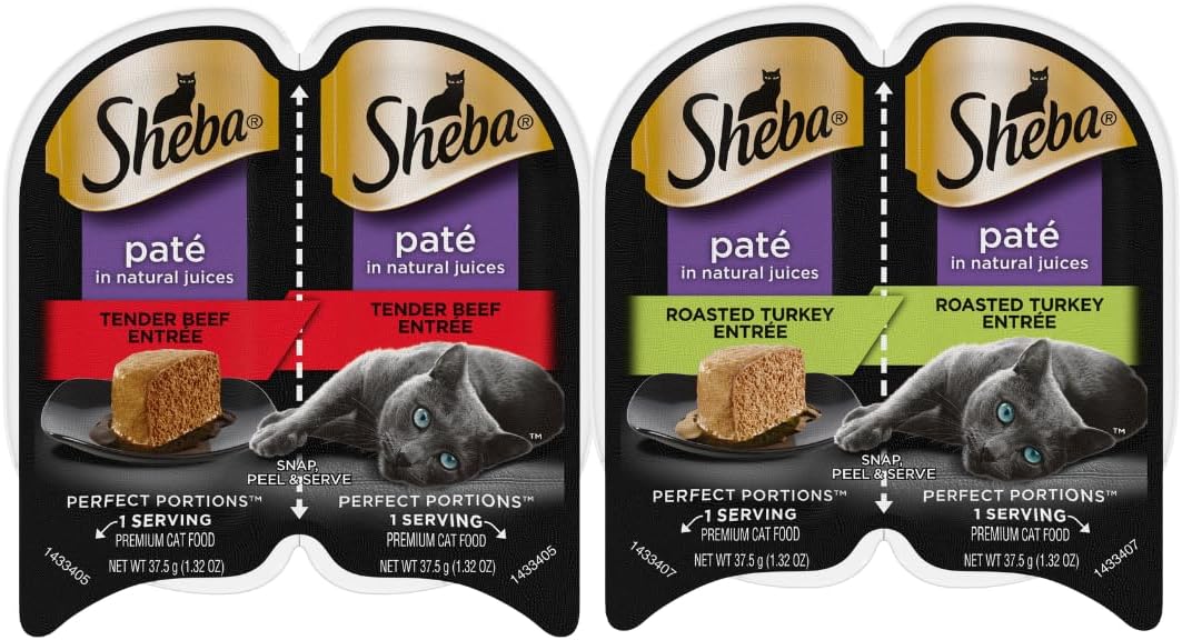 Sheba Cat Food Wet Variety Pack, 24 Servings - 12 Packs D32398
