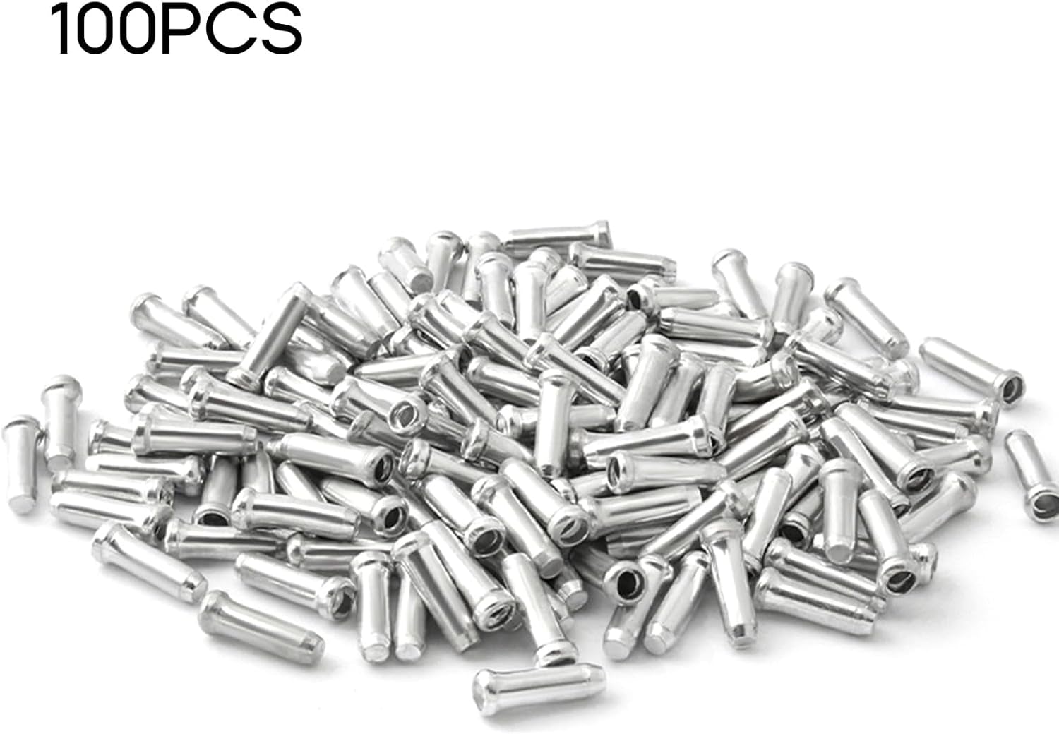 100 Pcs Aluminum Alloy Brake Cable End Caps K55432