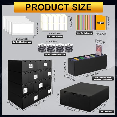 12 Drawer Trading Card Organizer Box U32545