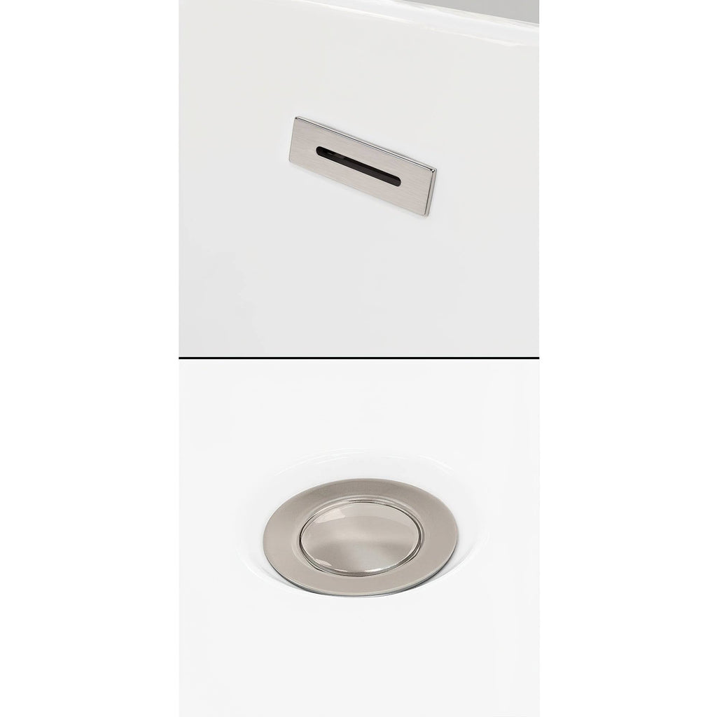 Shiny White Universal Square Bathtub Trim Kit S257396