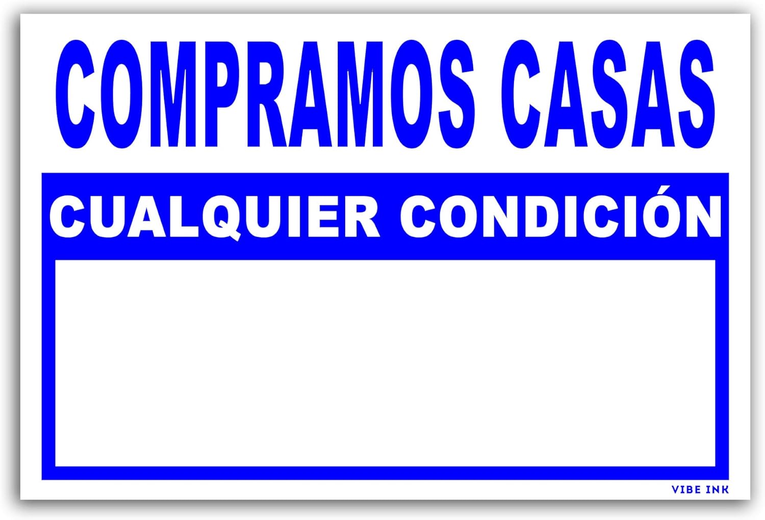 100-pack 18"x12" Plastic Signs U554