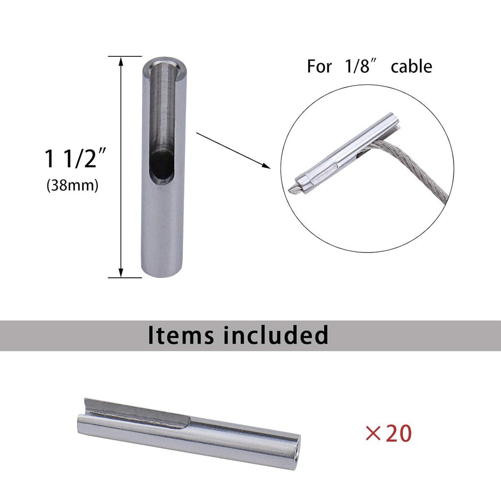 1/8 Invisible Cable Railing Kit T316 Stainless Steel Toggle Anchor Terminal G406300