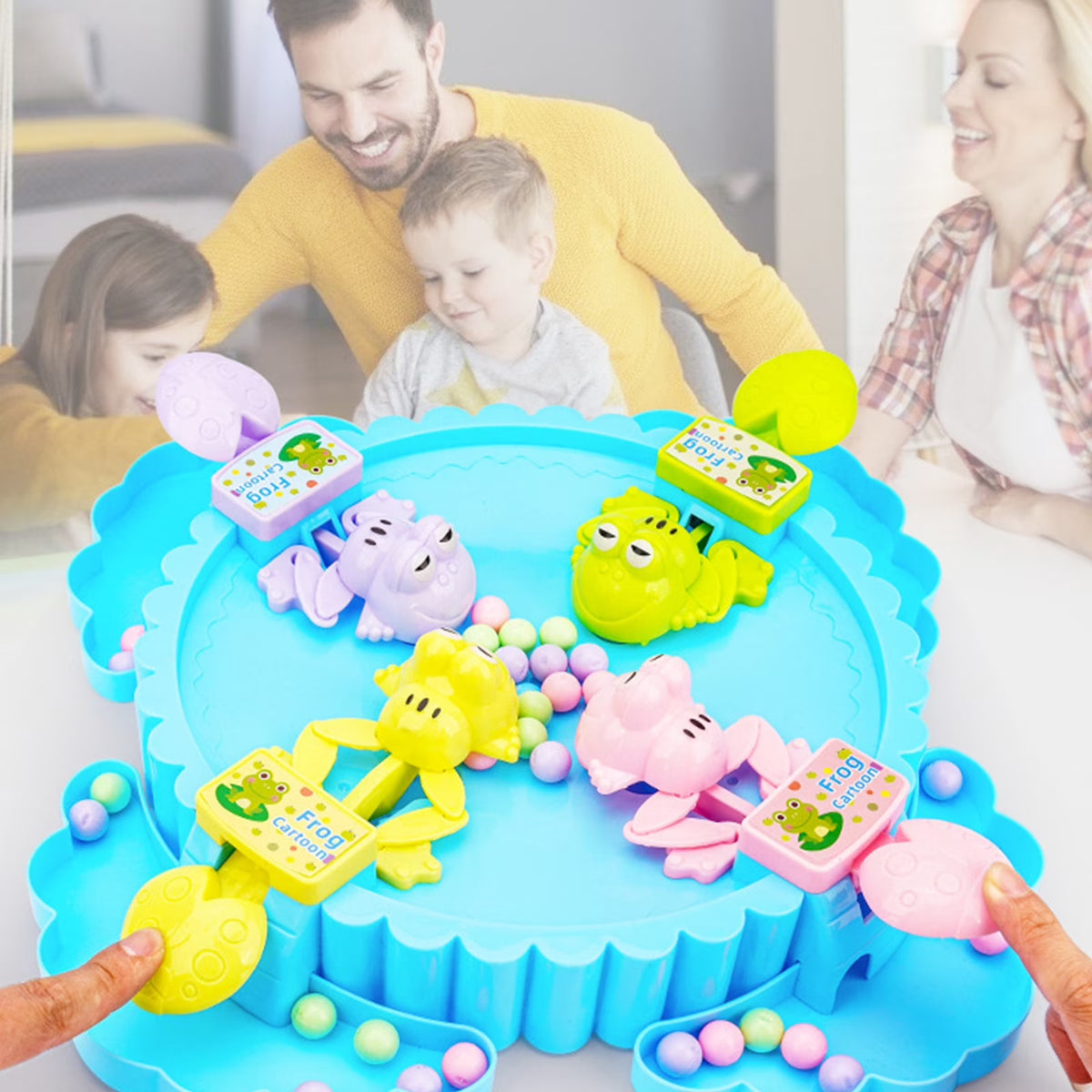 Hungry Frogs Eating Beans Children Board Strategy Games Toy G394