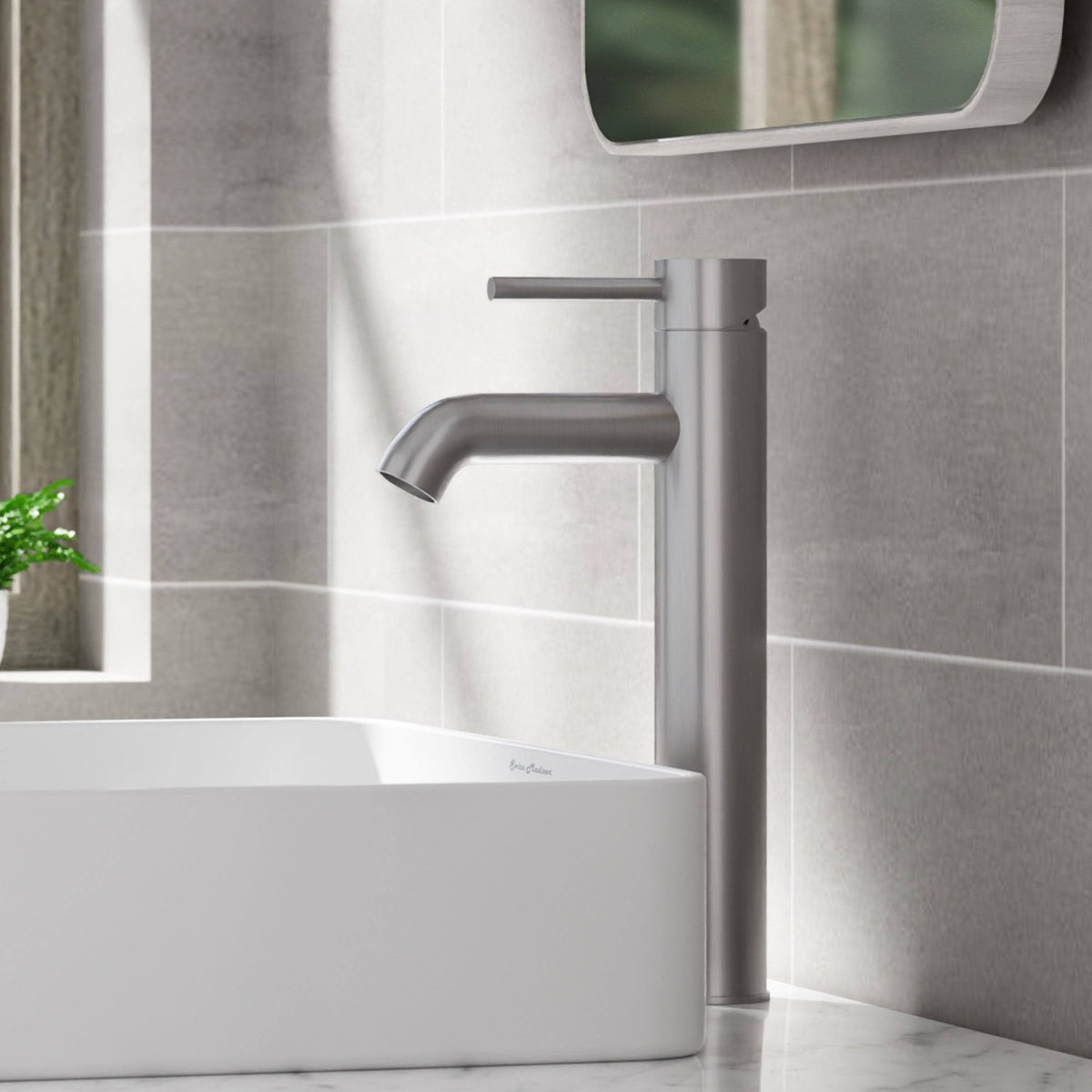Brushed Nickel Bathroom Faucet C4358