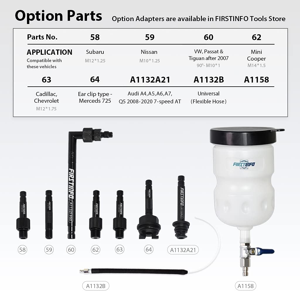 6 Liter Two Way Pneumatic ATF Refill Dispenser with 14 Pieces Adapters B9445