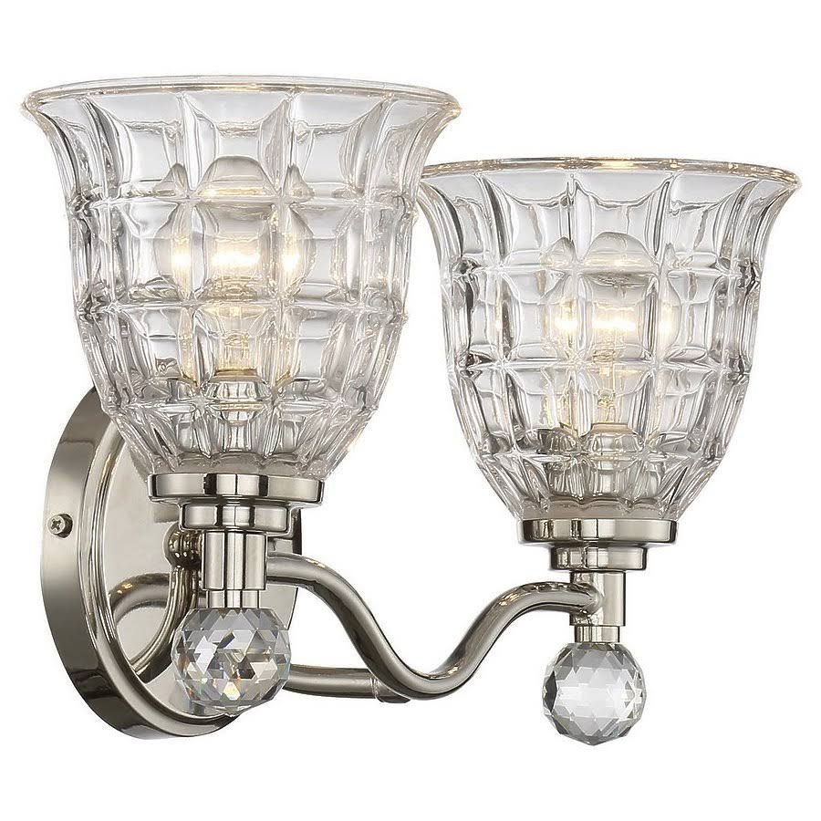 Polished Nickel 2 Light Bath Bar T371