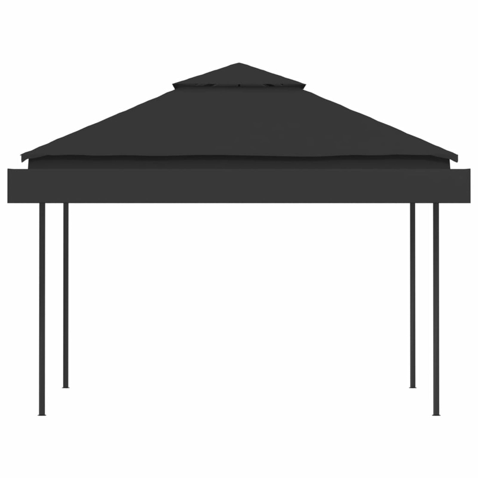 9.8'x9.8'x9' Anthracite Gazebo W624