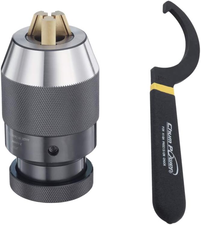1/64"-1/2" Heavy Duty Keyless Drill Chuck, JT6 Mount, Titanium Jaws X292769