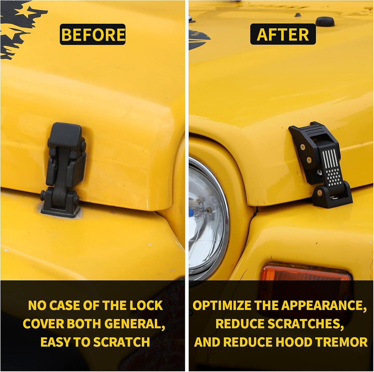 American Flag Hood Latches Aluminum Hood Catch T251270
