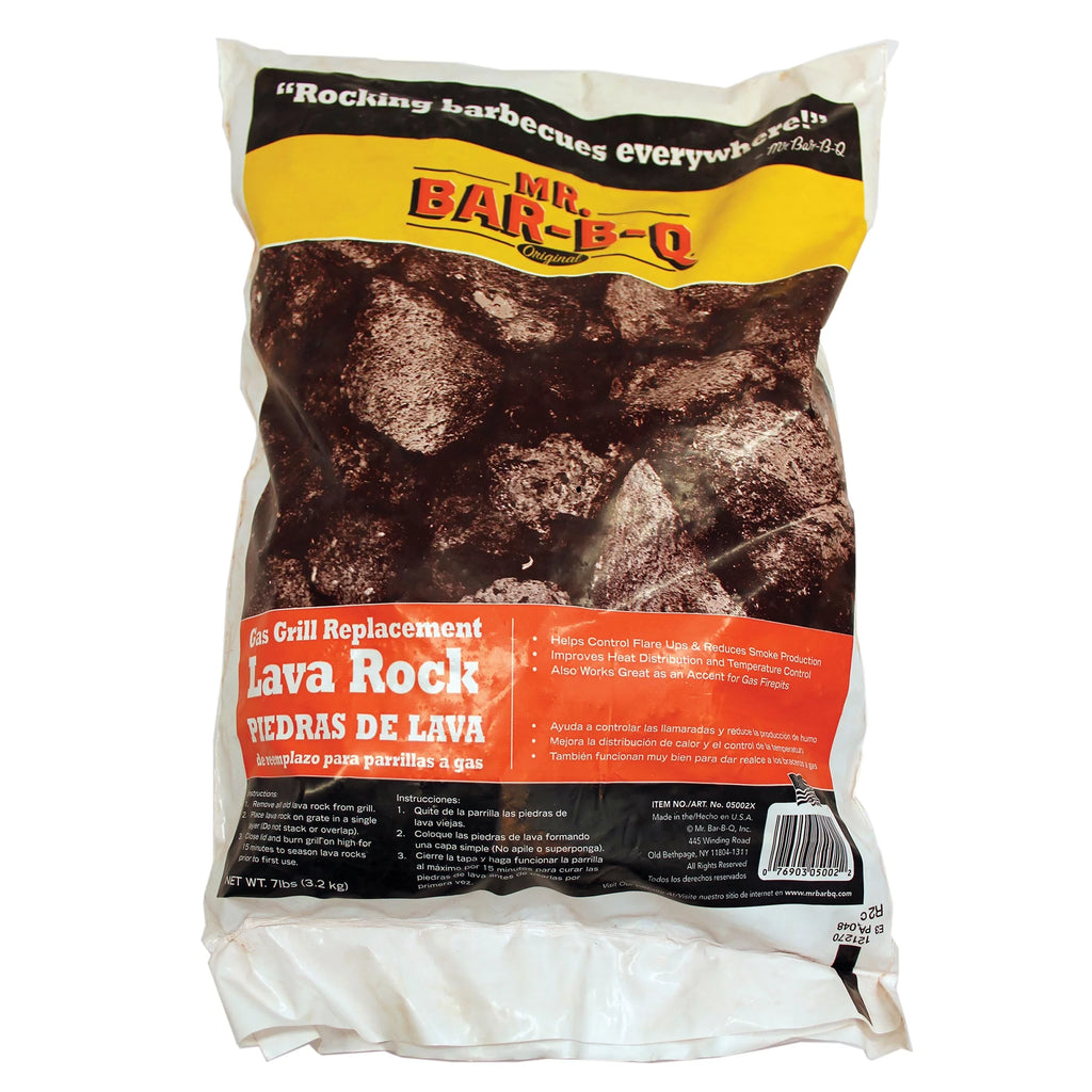 Natural Lava Rocks for Fire Pit Gas Grills 7 Lb. I98949