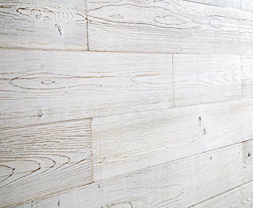 Peel and Stick Wood Panels 19.5 Sq. ft. per Box White Washed K67680