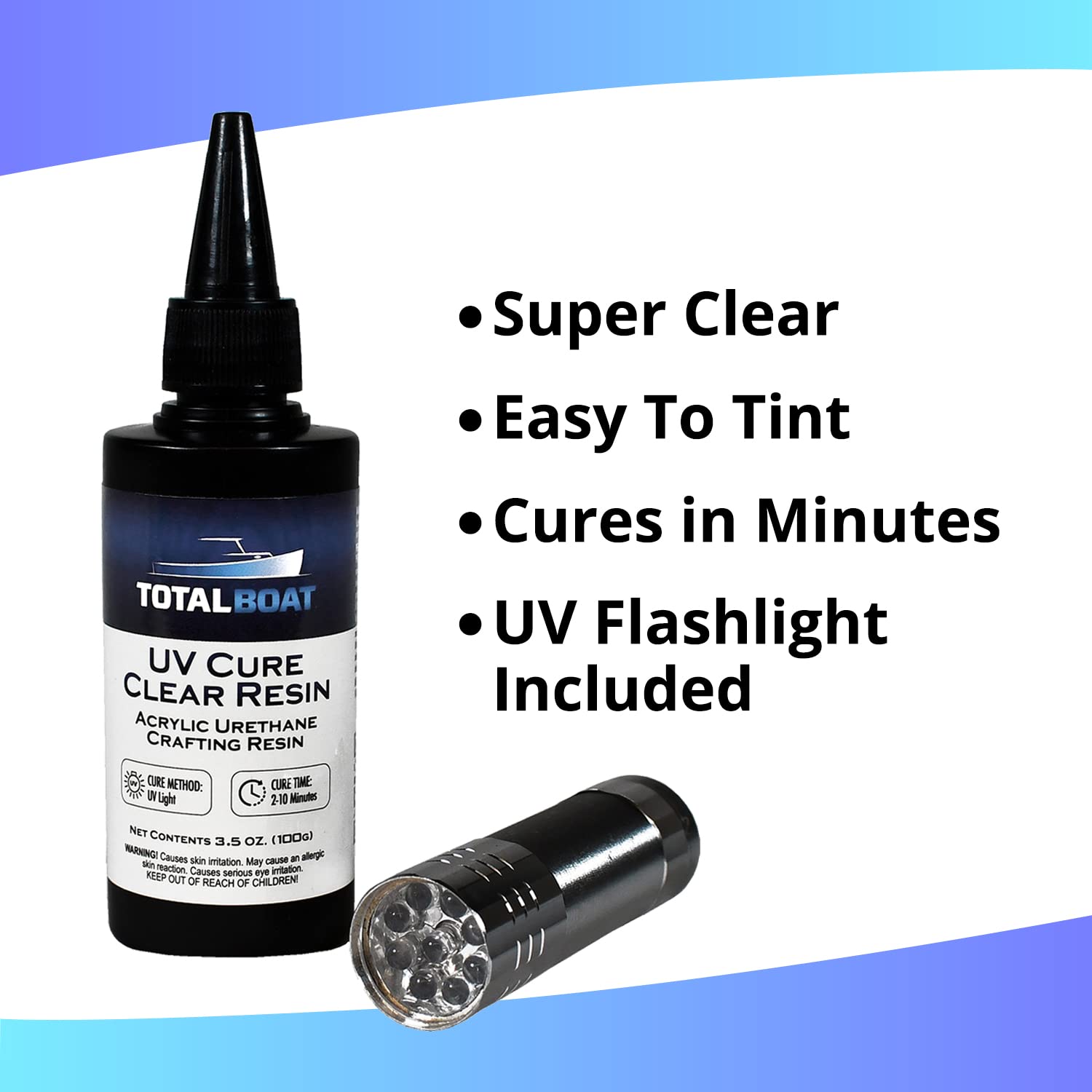 100g UV Cure Clear Acrylic Resin Kit K702650