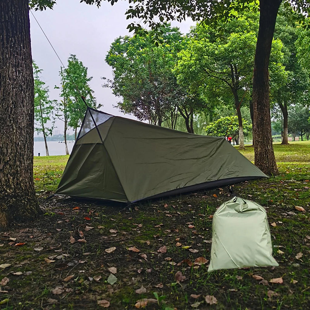 Green Ultralight Waterproof Backpacking Tent H93773