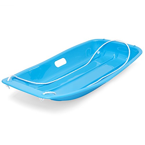 35in Kids Plastic Snow Sled with Pull Rope L13915