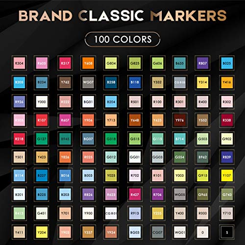 100 Colors Dual Tip Alcohol Based Markers P171748