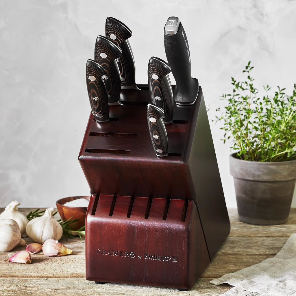 7-pc Damascus Knife Block Set B825