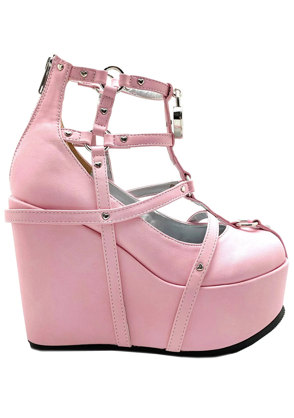 Pink Vegan Leather Shoes D8108