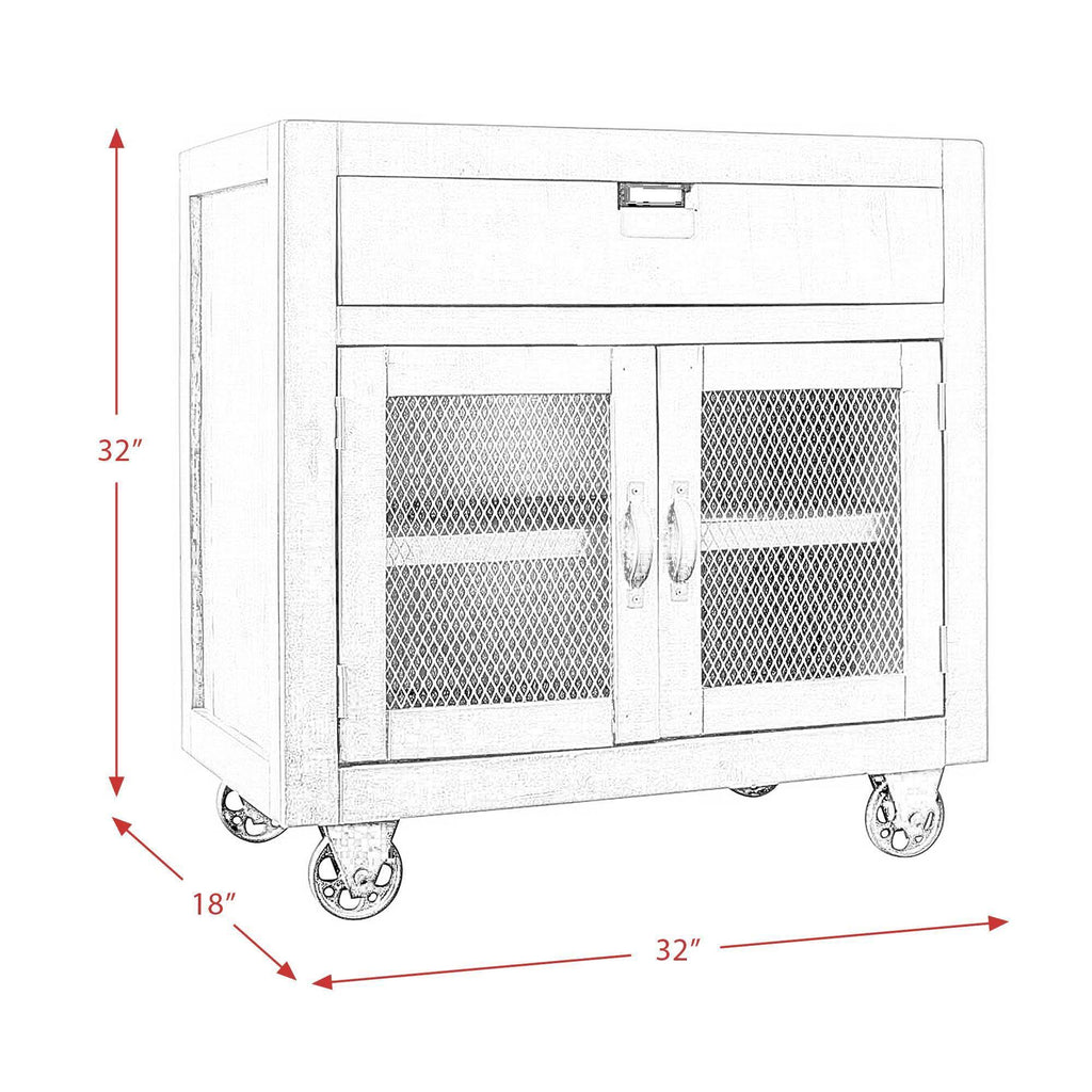 White 2-Door Accent Chest S460810