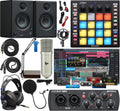 Audio Interface Full Studio Bundle with MIDI Pad Controller, Bluetooth Monitors, Boom Arm and Headphones P680237