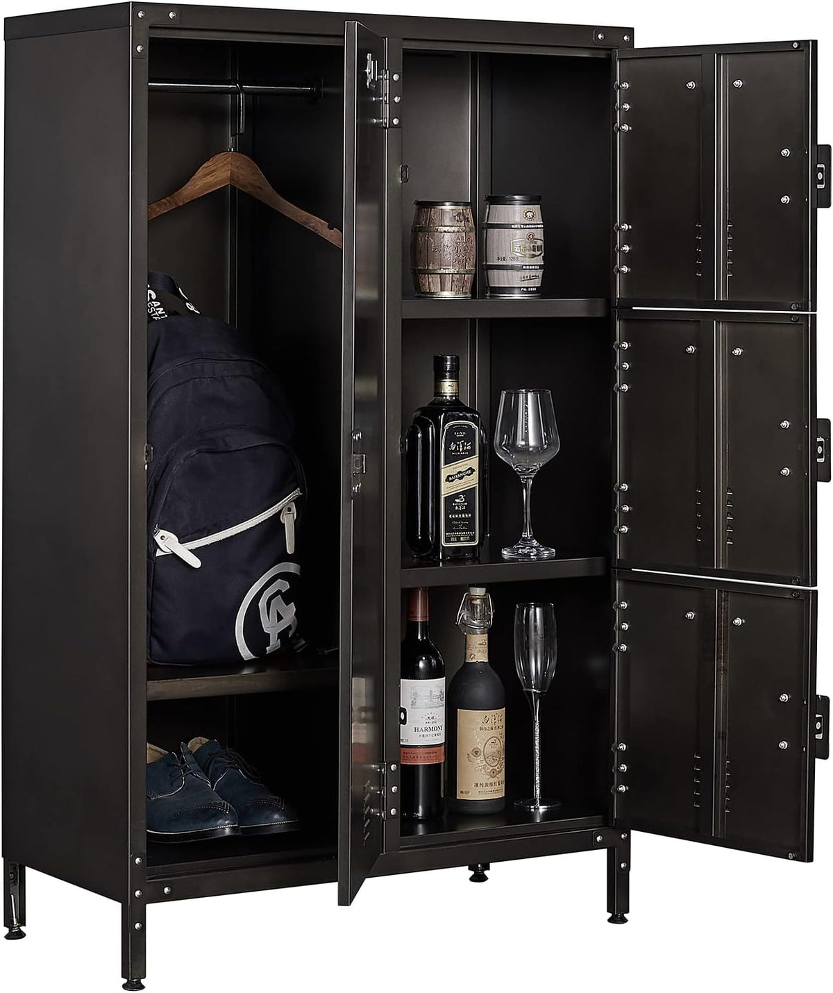 55" Steel 4 Door Locker Storage Cabinet D666386
