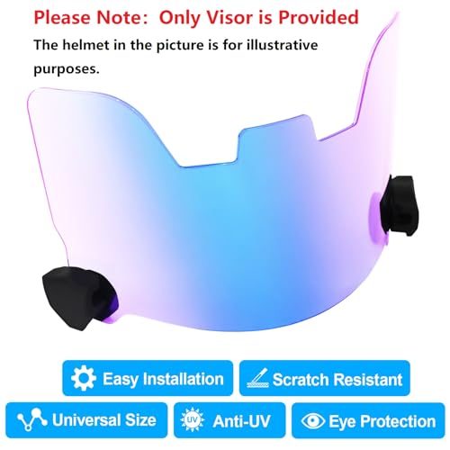 Football Helmet Visor with Visor Clips F591169