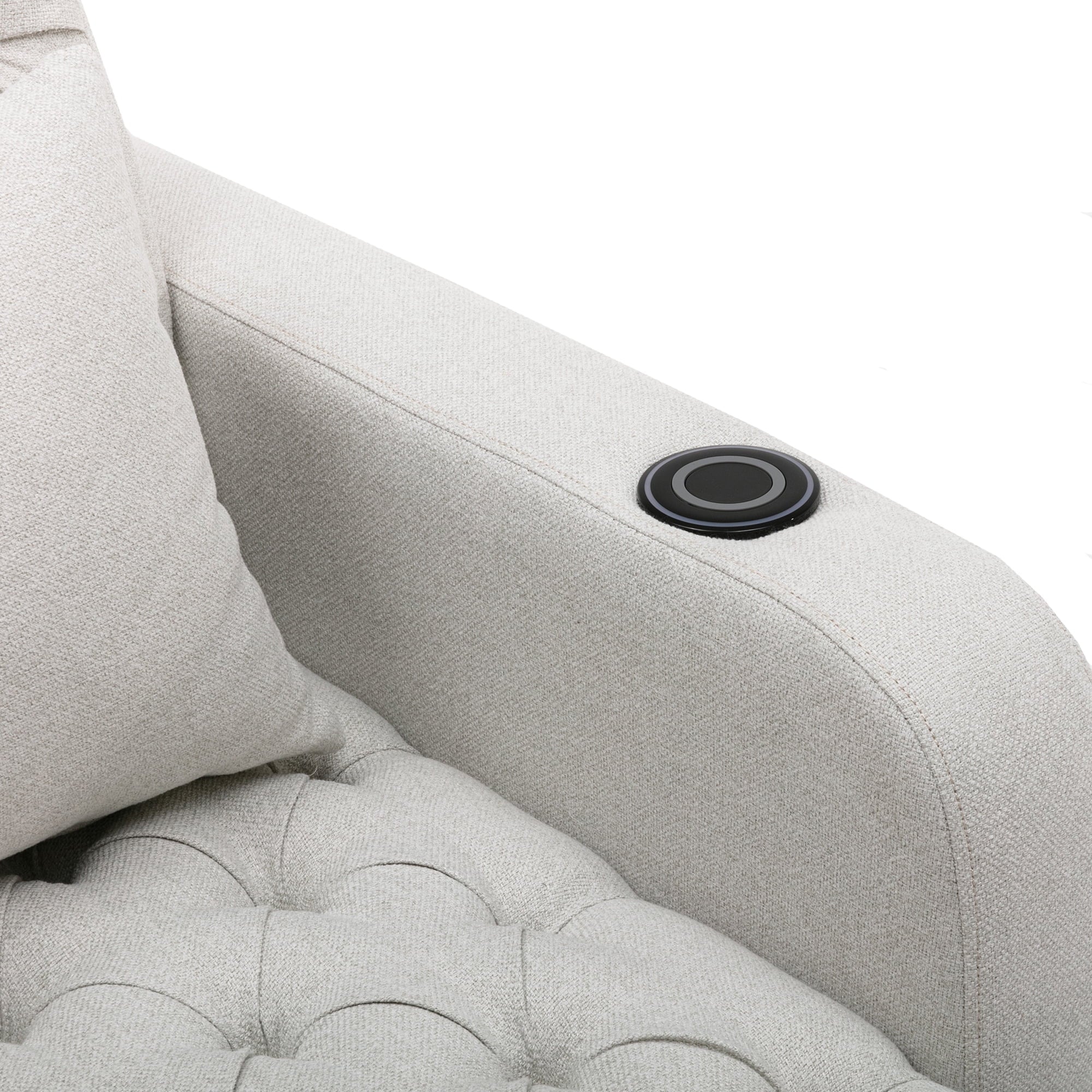 Beige Tufted 3 in 1 Sleeper Sofa with Pillow N689933
