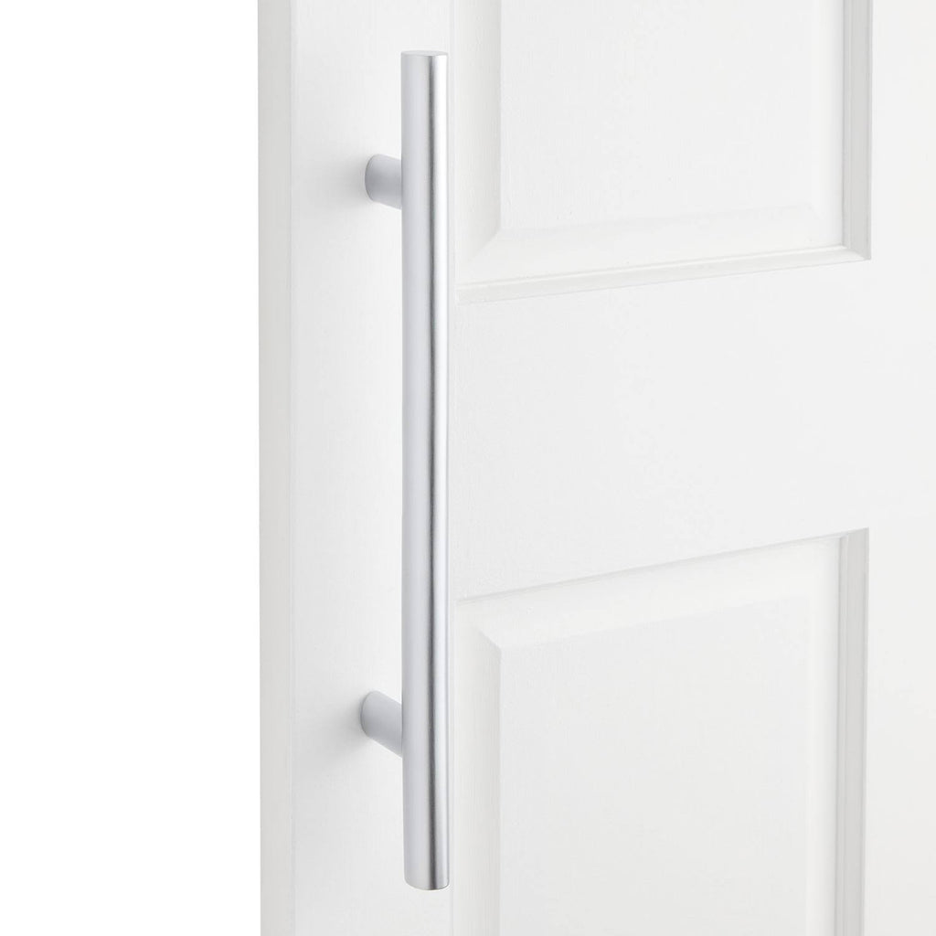 Satin Chrome Solid Brass Door Pull D229392