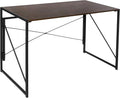 Espresso Folding Computer Desk P493743