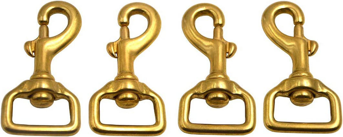 Solid Brass Swivel Eye Lobster Clasp Bolt Snap Hook Y59311
