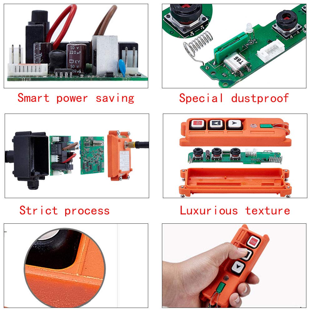 Industrial Radio Remote Control Wireless Transmitter with Receiver S957681