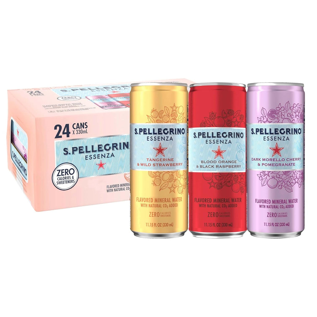 Variety Pack Flavored Mineral Water, 11.15 Fl Oz, Pack of 24 T50724