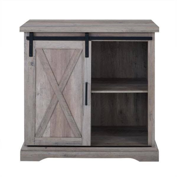 Grey Wash Rustic Accent Cabinet Y722